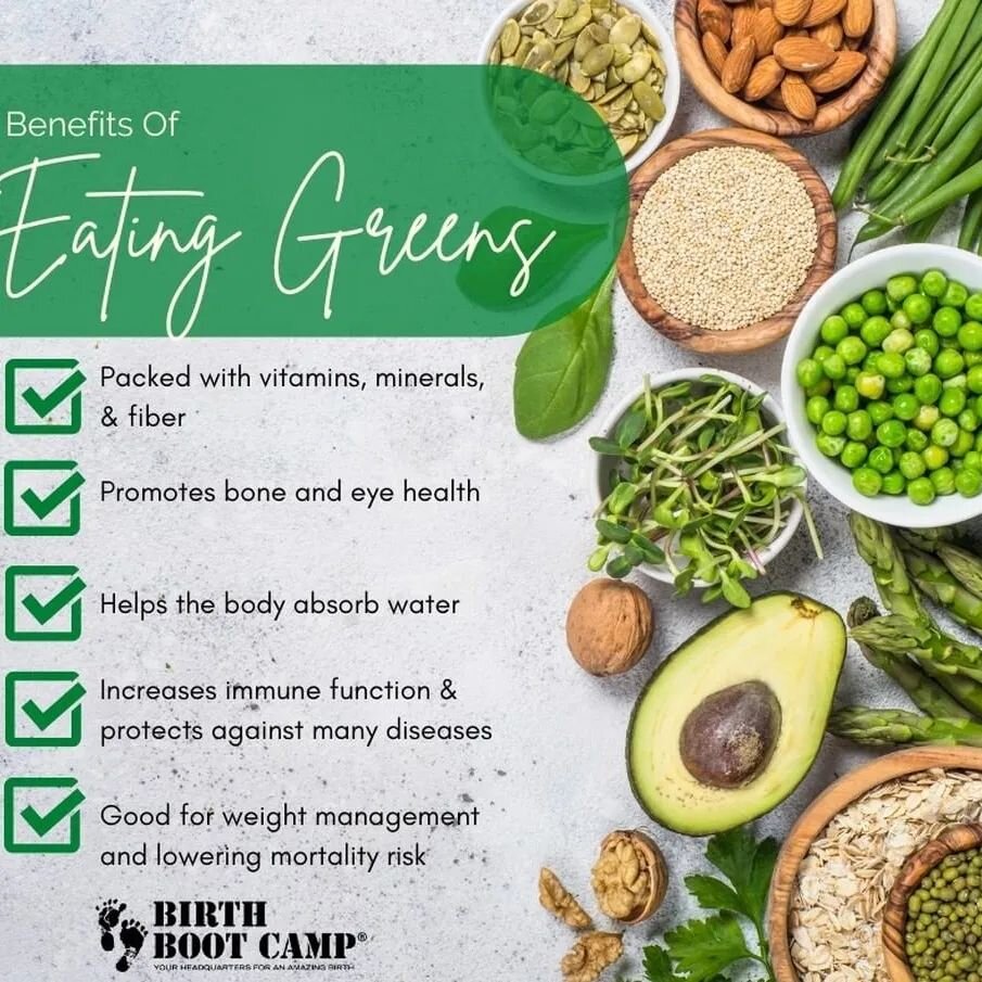 Reposted from @birthbootcamp
💚
Nutrition is important throughout your pregnancy because you aren't just feeding yourself, but you're also feeding your growing baby and body. 

For the next few weeks we're going to talk about the benefits of eating f