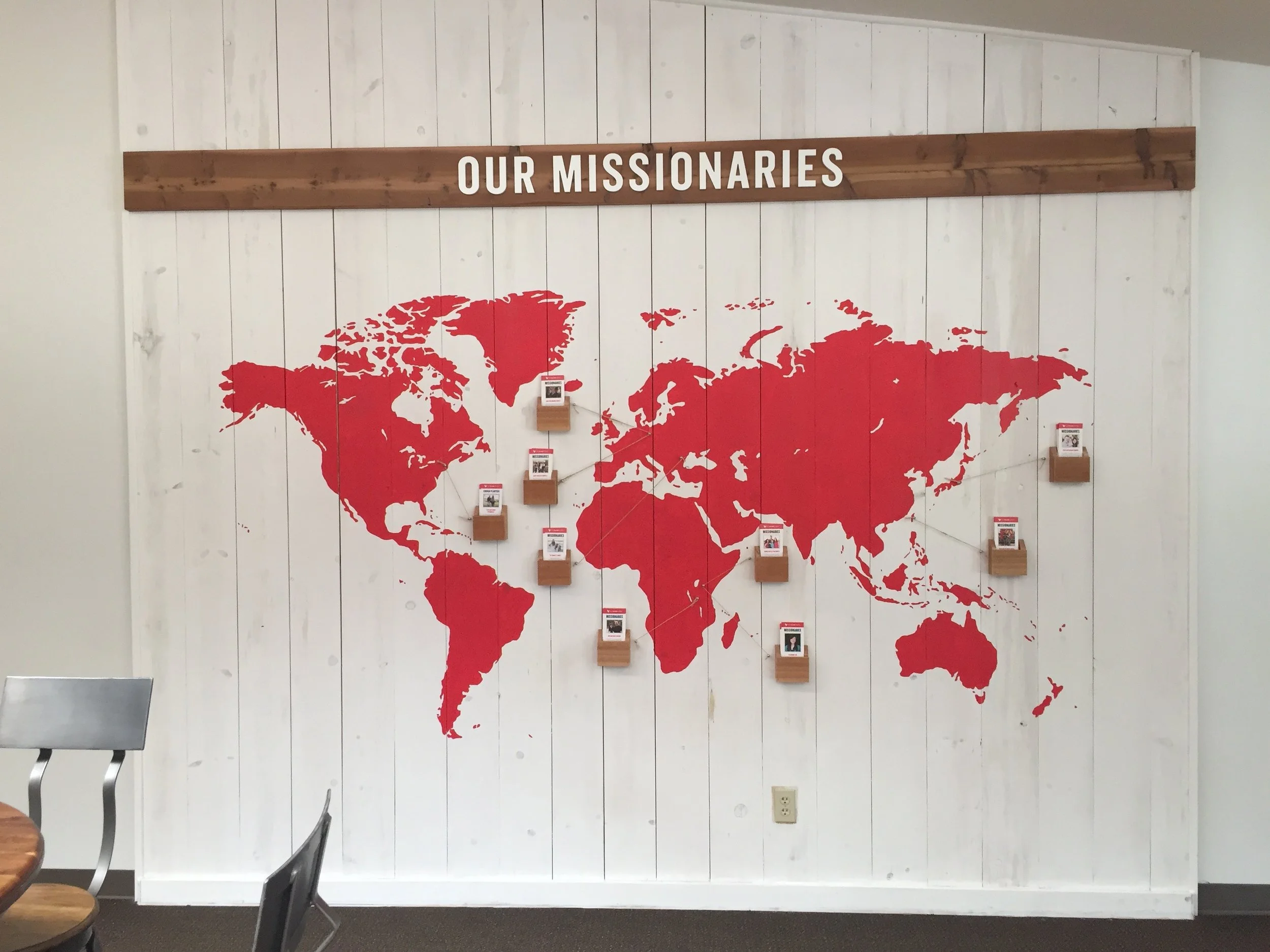 missions wall world map