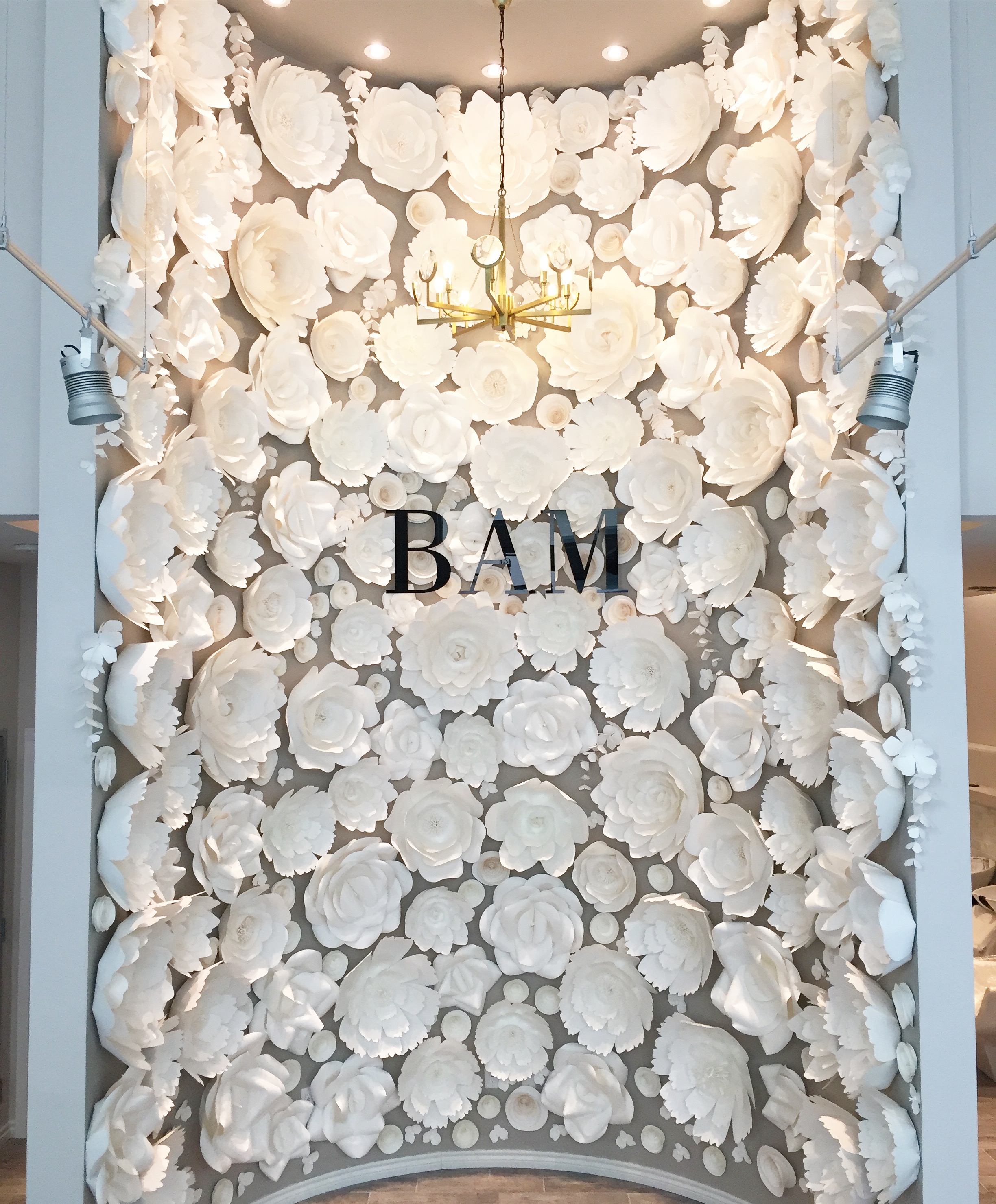  BAM Paper Flower Wall       