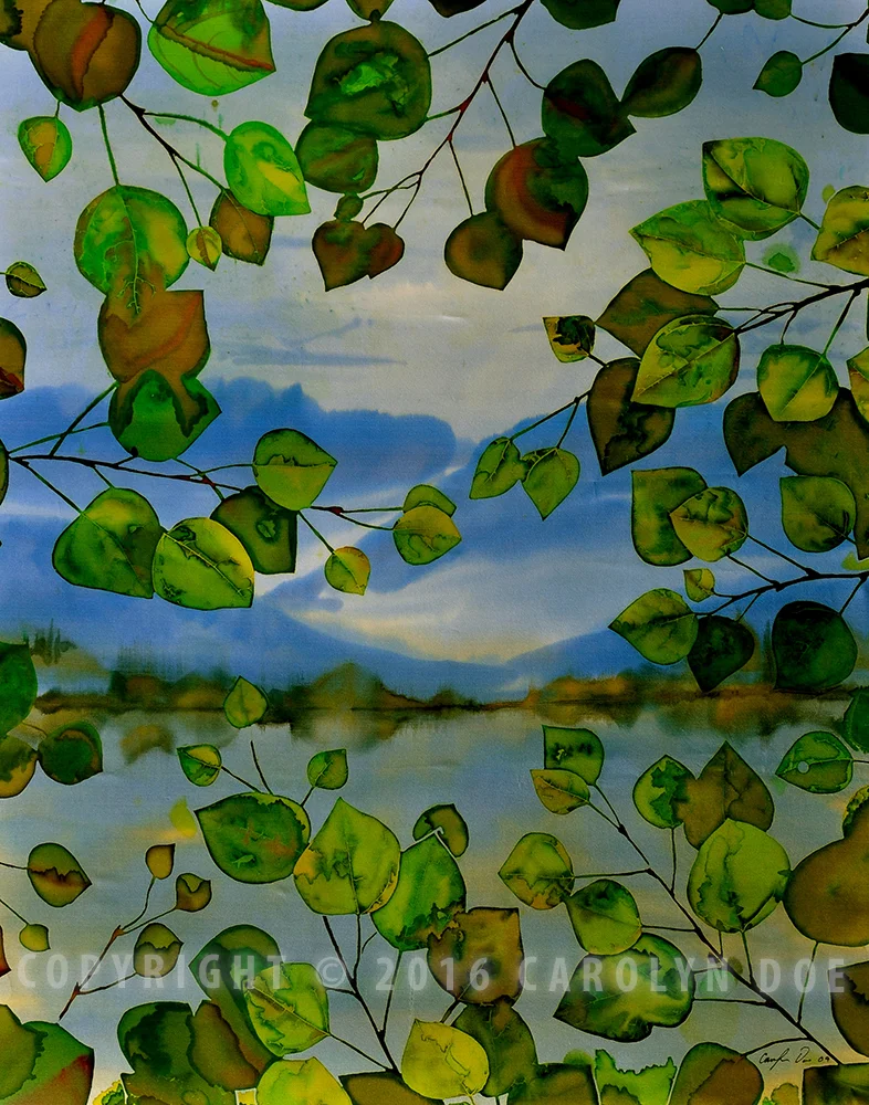 Batik Leaves and Lake