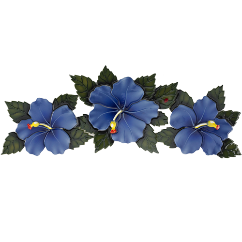 Triple Hibiscus (Blue)