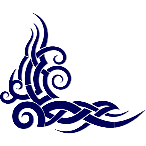 Tribal Wave (Blue)