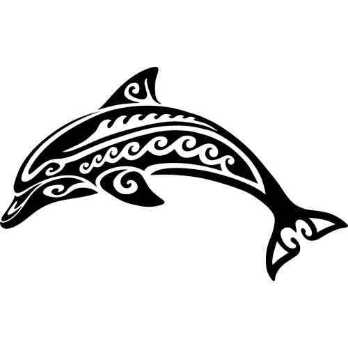 Tribal Dolphin (Black)