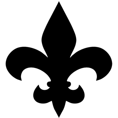 Fleur de Lis Step Markers (Black)