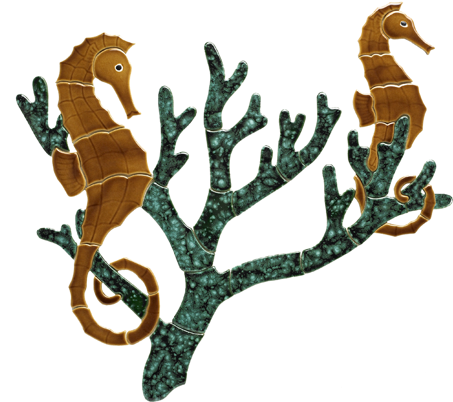 Seahorse Group Mosaic — Custom Mosaics