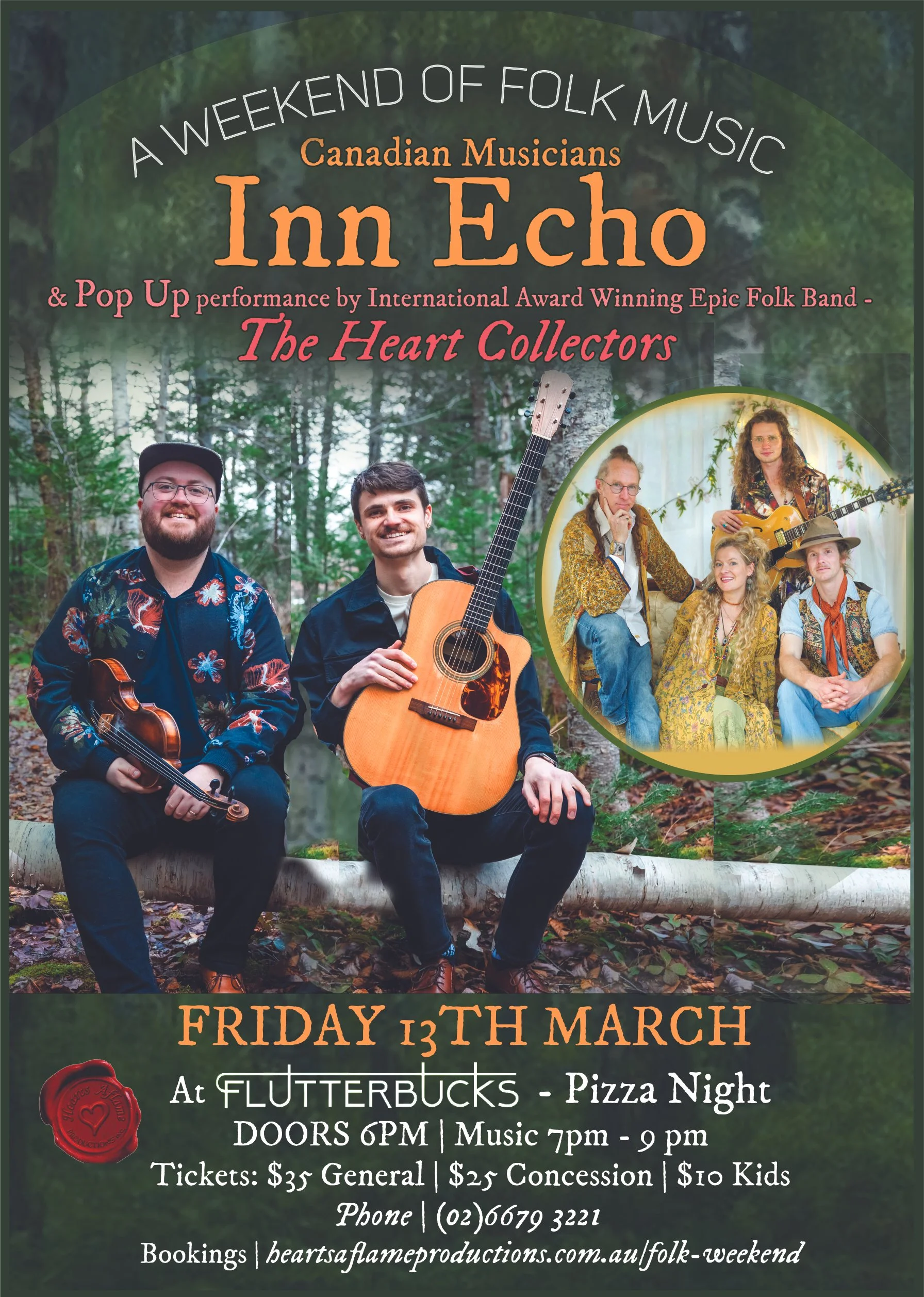 Inn Echo - featuring The Heart Collectors Pizza Night