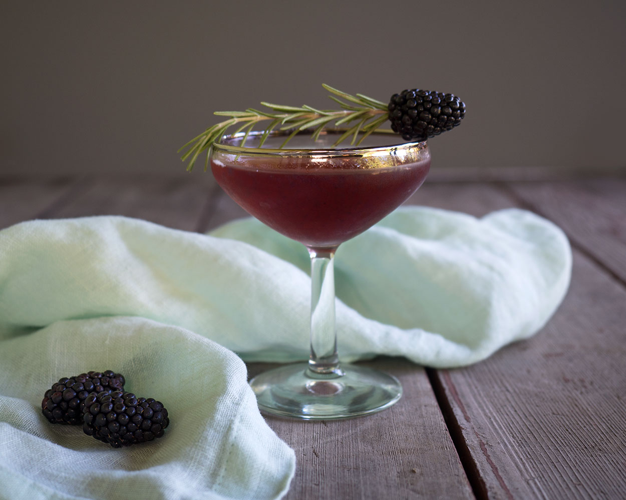 Earl Grey Blackberry Bourbon Cocktail