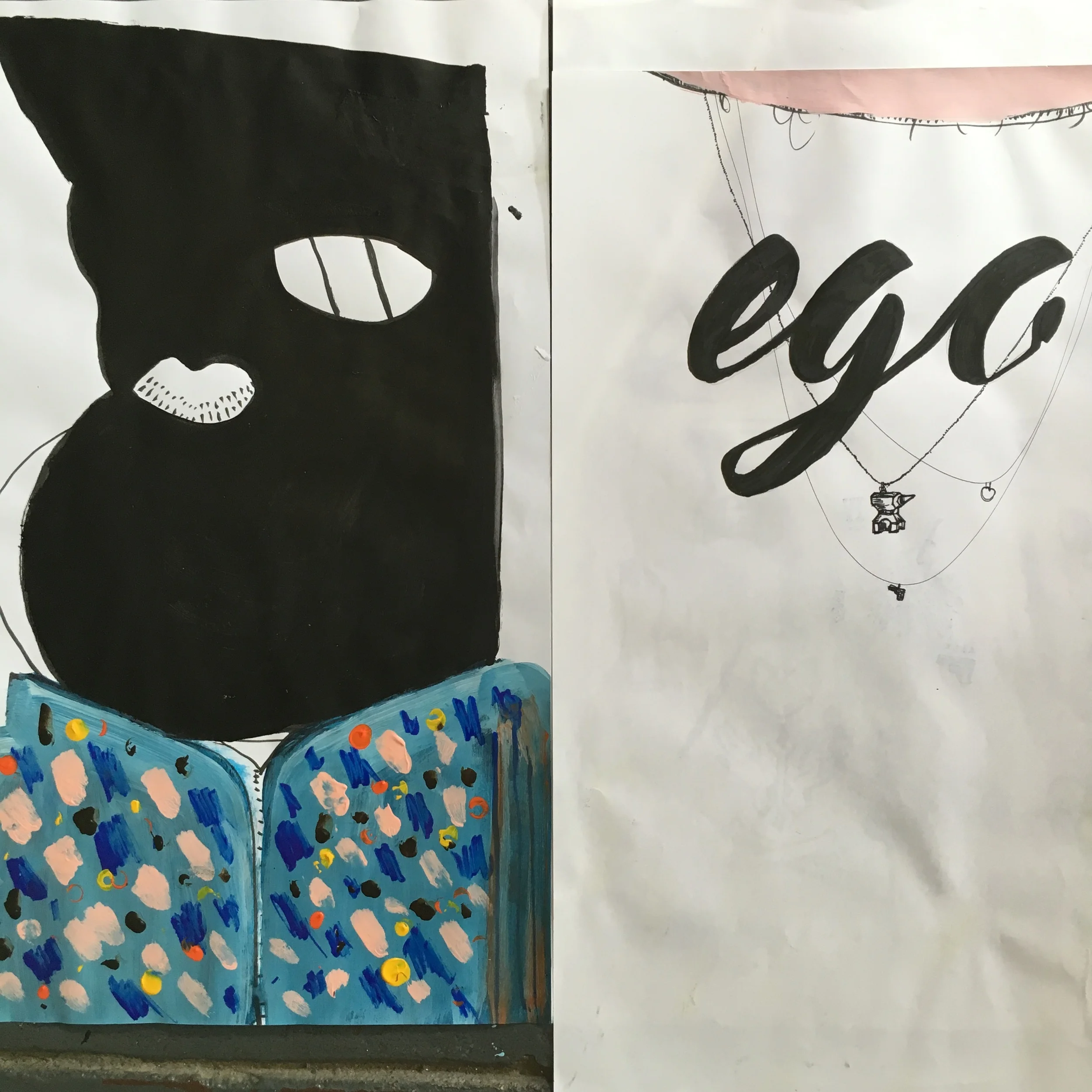 As in real life - Acrylic/ink/