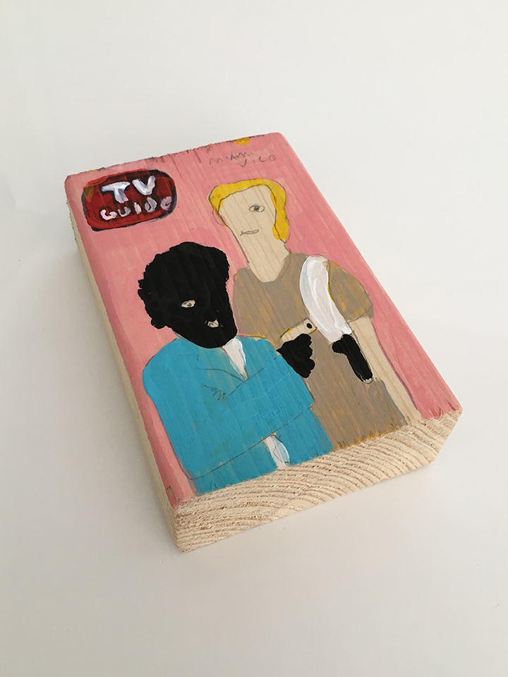 Discarded 2. (Scrap wood + acrylic + sharpie).