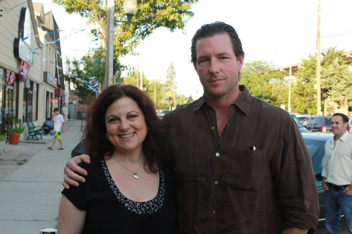 Debra with filmmaker Ed Burns