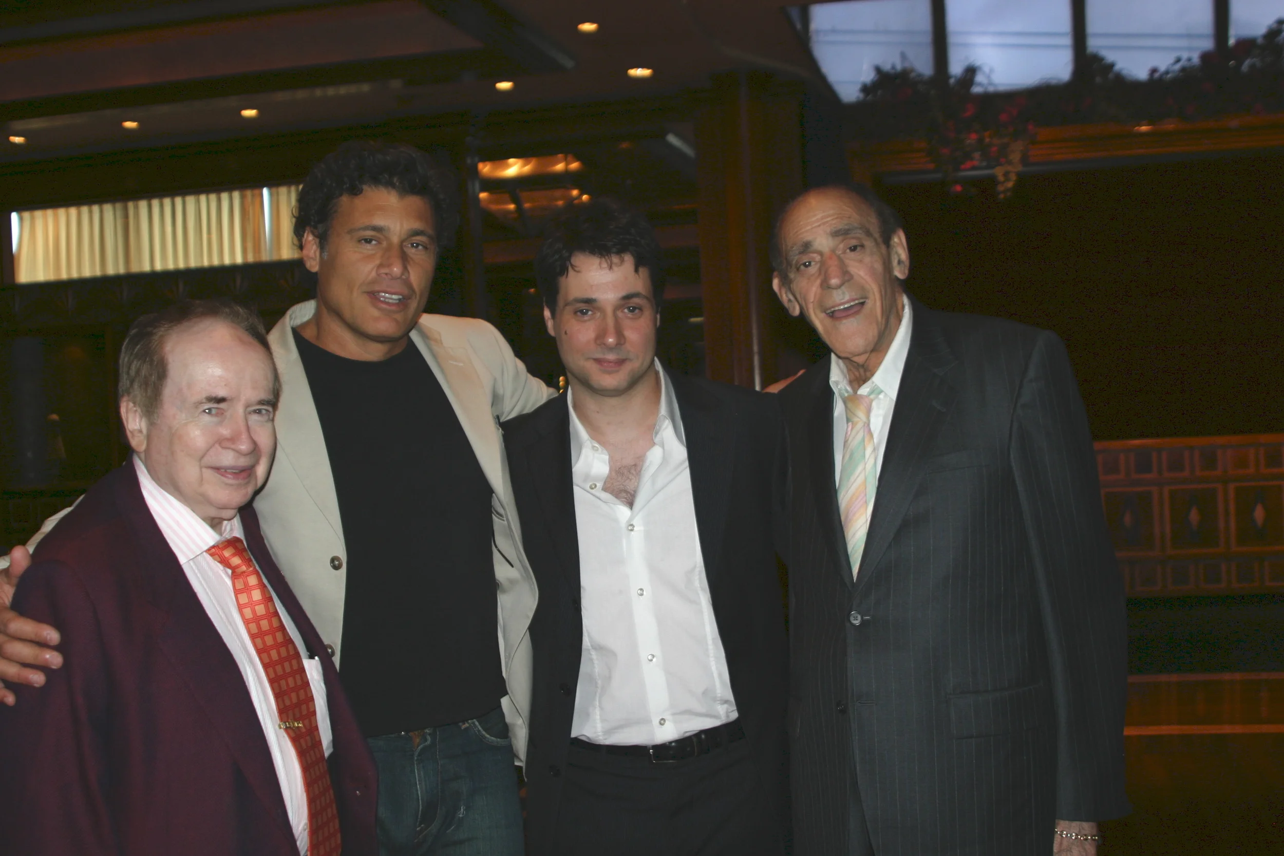 Festival attendees Joe Franklin, Steven Bauer, Adam Ferrara and Abe Vigoda