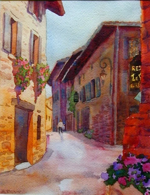 _St In Old Lyons wc,13.5 x 10.5, '00 framed under glass (1).jpeg