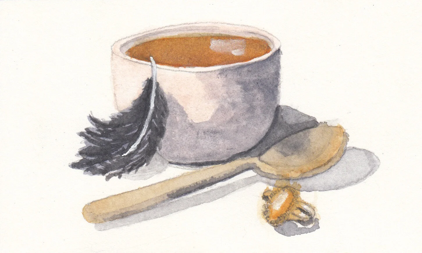 Hoodie Crow Color Sketch