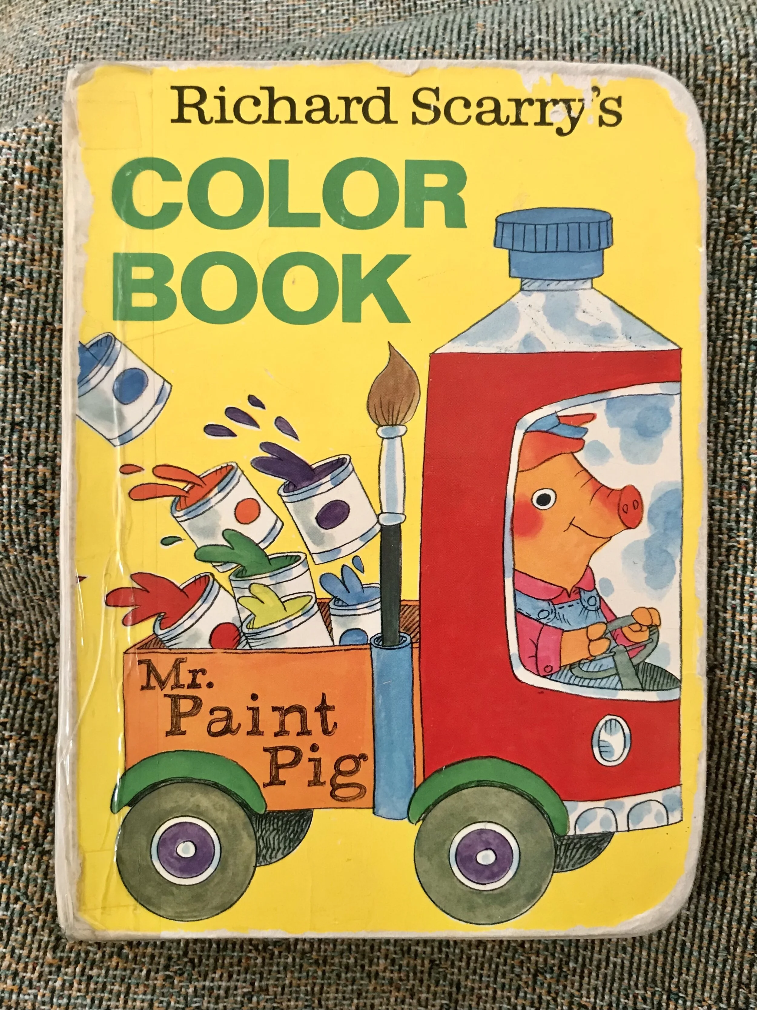 Well-loved and held together with packing tape.