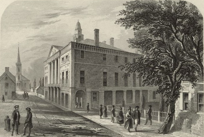 Federal Hall of New York City where the Treasury Act was written.