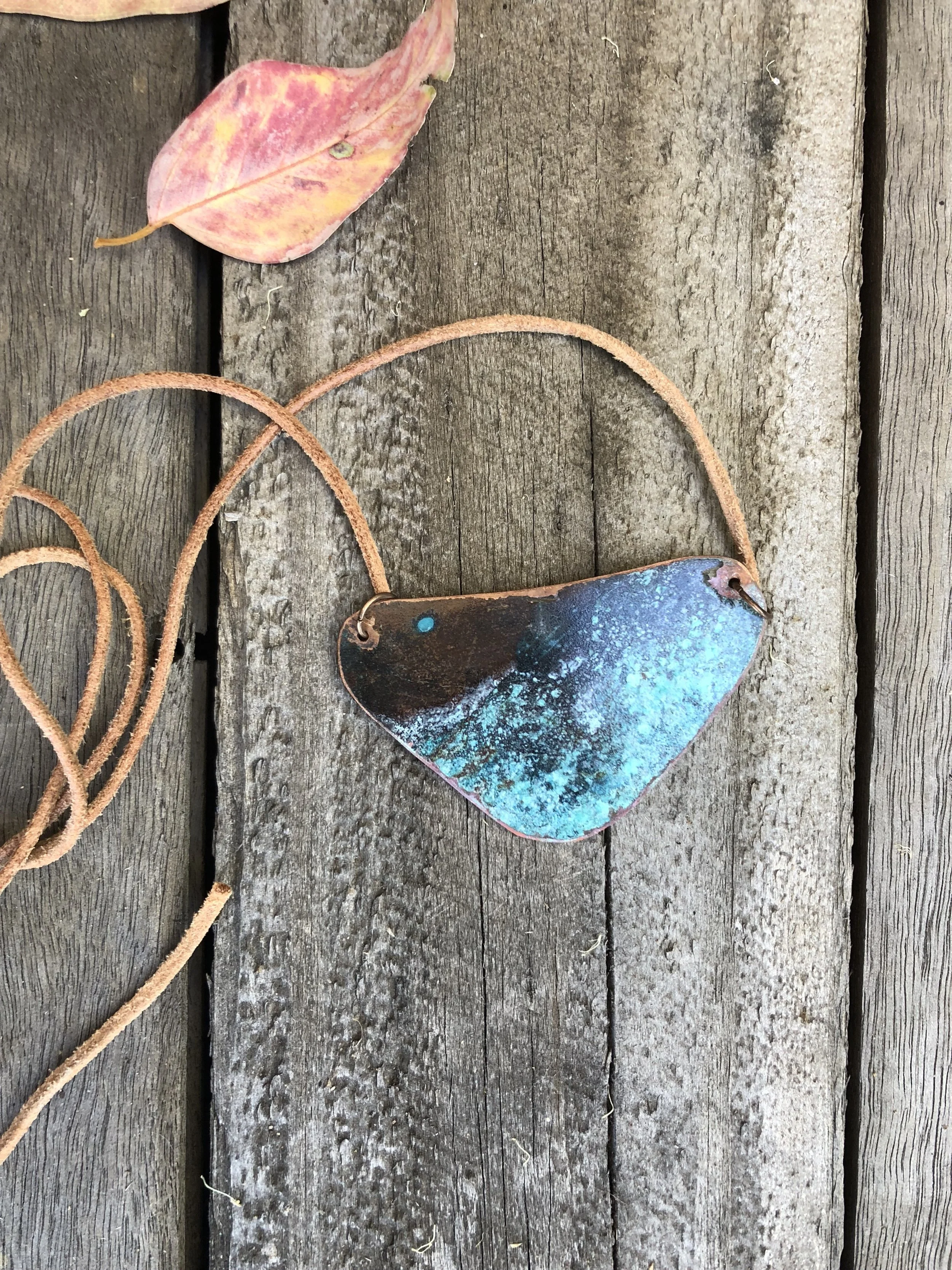 copper pendant 