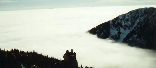 Me &amp; my riding buddy at Red Mountain, Canada Circa 1998