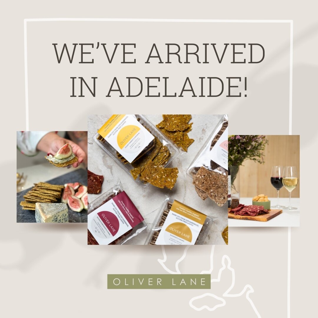 Breaking News: Oliver Lane has hit the Adelaide market! 🌾🍞⁠
⁠
Get ready to elevate your snacking game with our gluten-free crispbreads. Baked to a delicate, satisfying crunch, our versatile, stylish, and tempting range is a must-have for every food