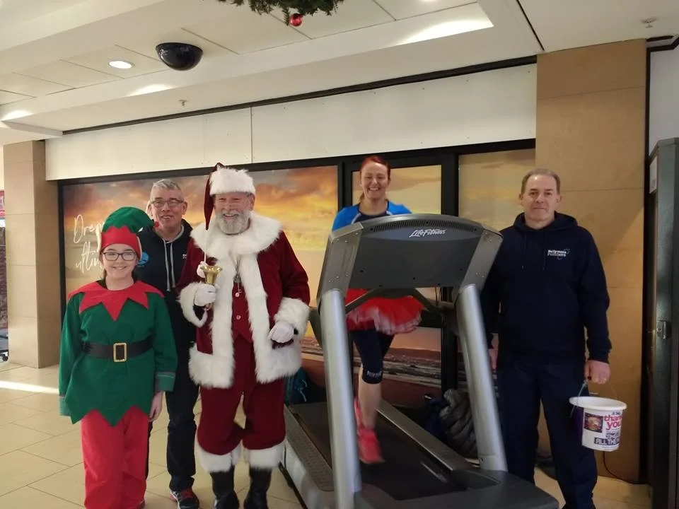 Look who turned up to support Ballymena Runners in the Tower Centre