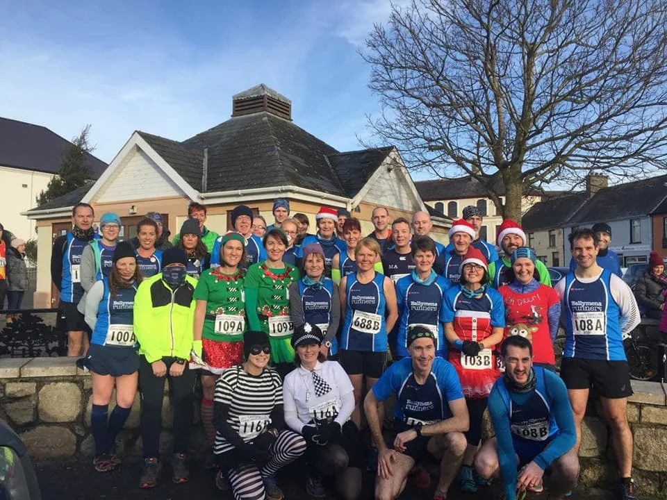 Lining up before the Castlewellan Christmas Cracker