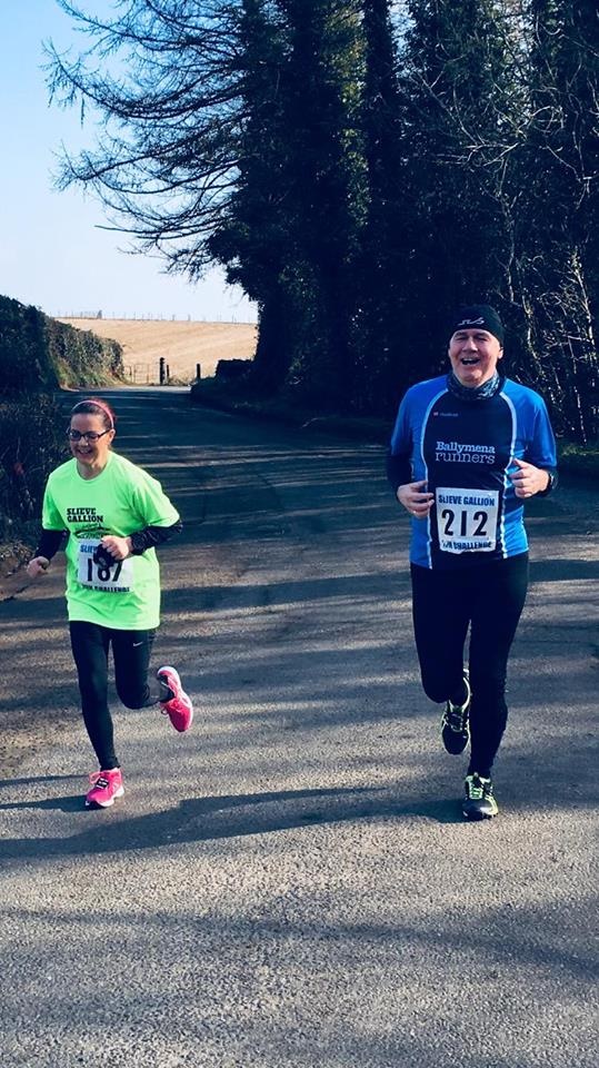 Terry Foley competes in the Slieve Gallion 10k