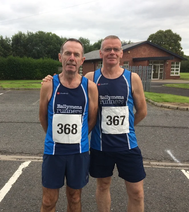 Paul Connolly and John Donnelly at the Dessie Run 10k