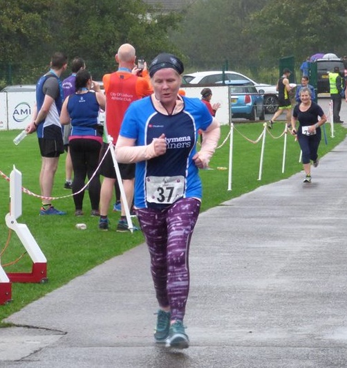 Jennifer Dickson in action in Saintfield