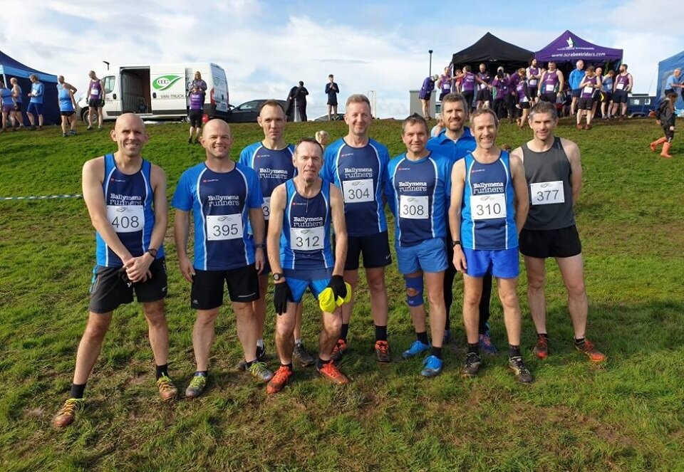 The men's teams prepare to tackle some Comber Cup cross country.jpg