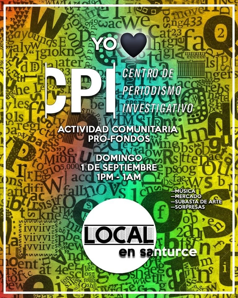 Fundraiser group exhibit/event for Centro de Periodismo Investigativo