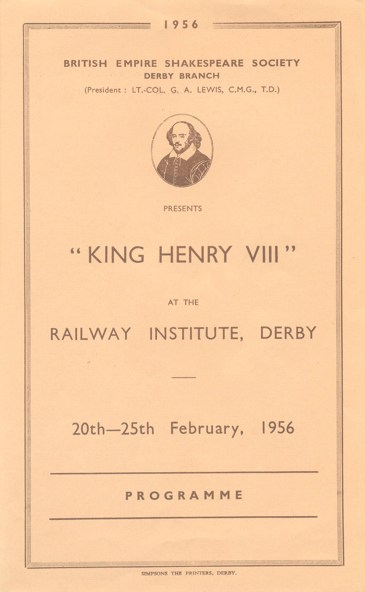 'Henry VIII' 1956