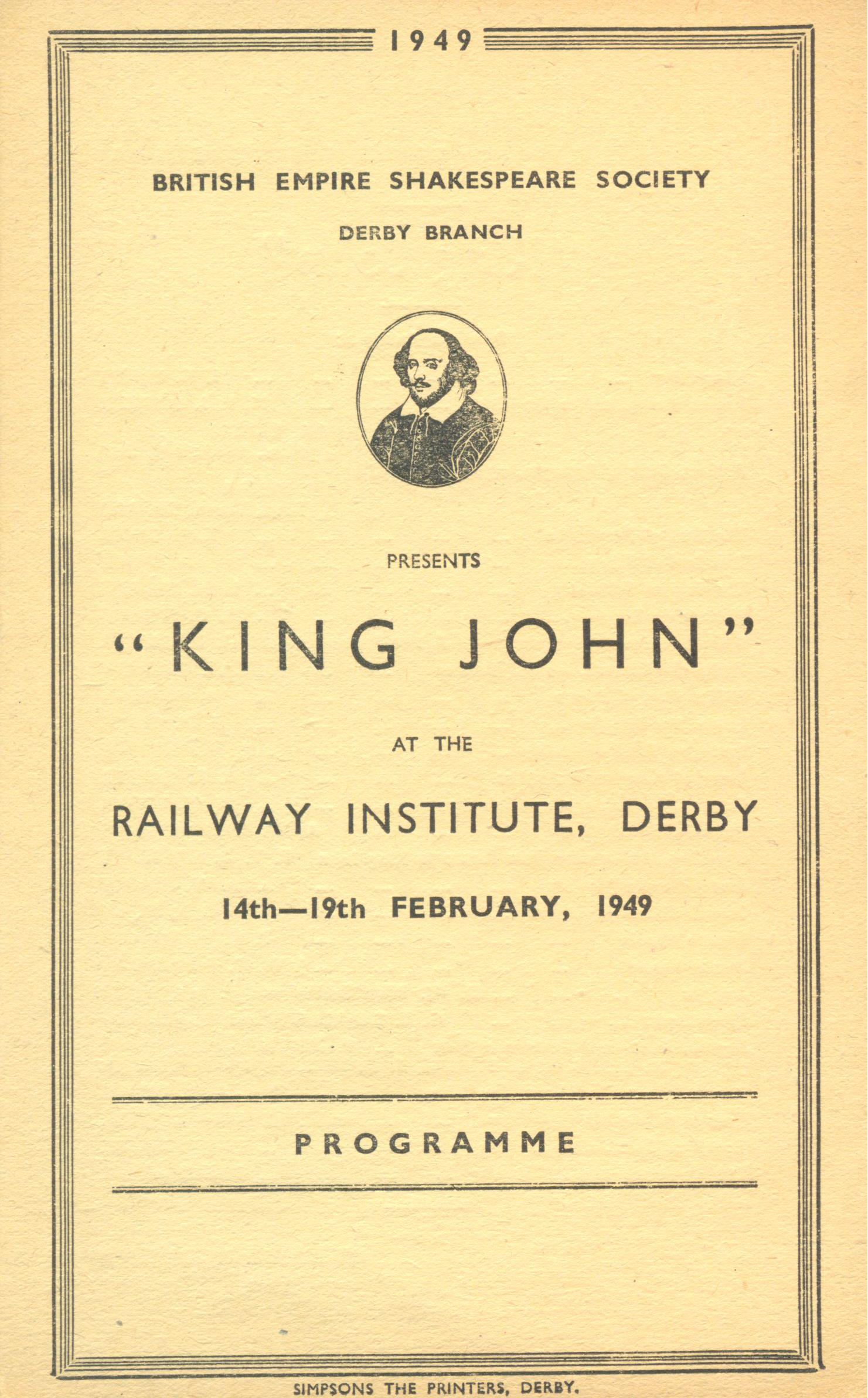 'King John' 1949