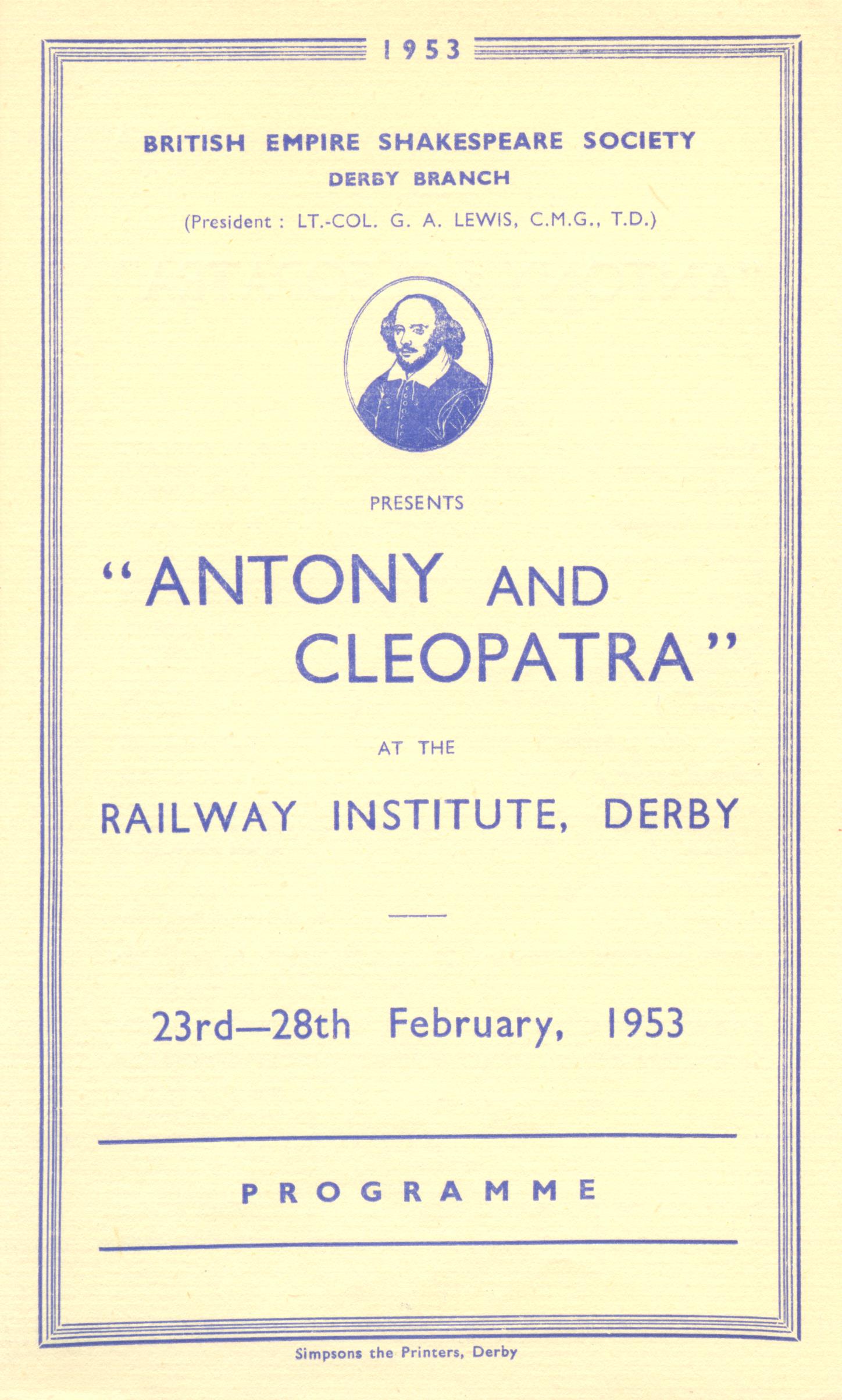 'Antony & Cleopatra' 1953