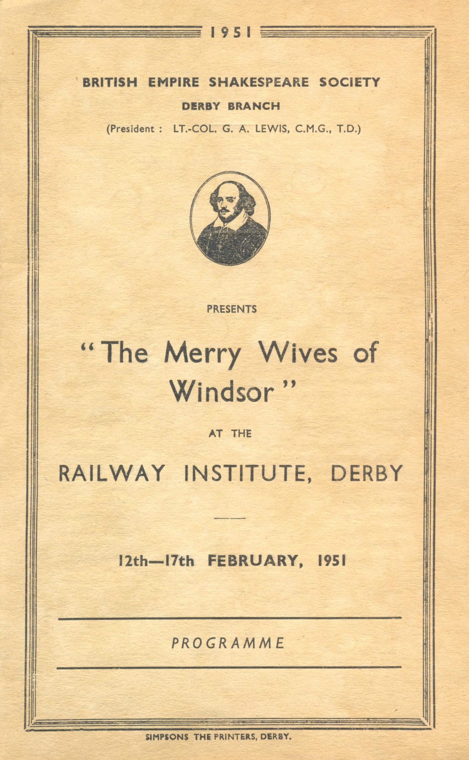 'The Merry Wives Of Windsor' 1951