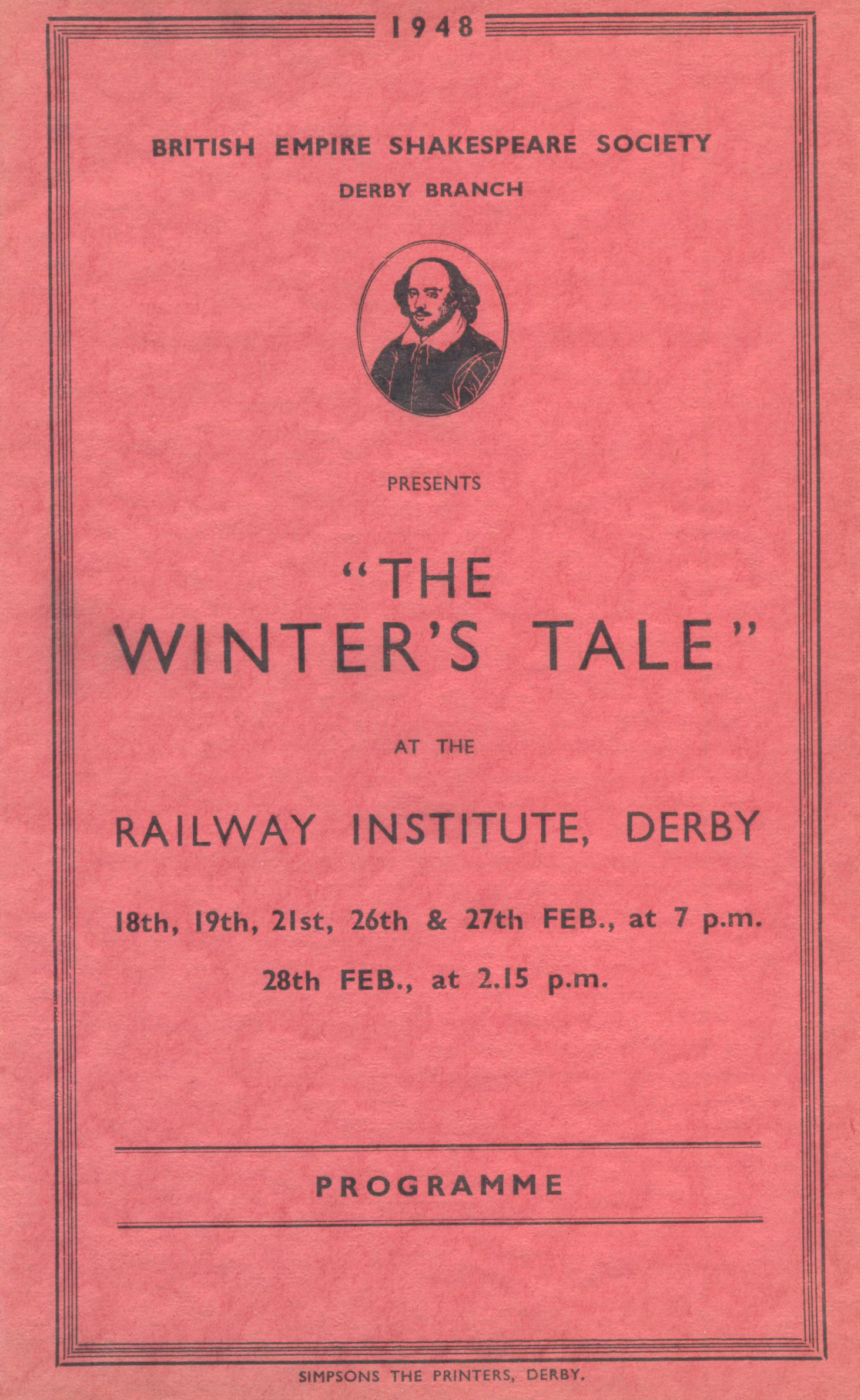 'The Winter's Tale' 1948