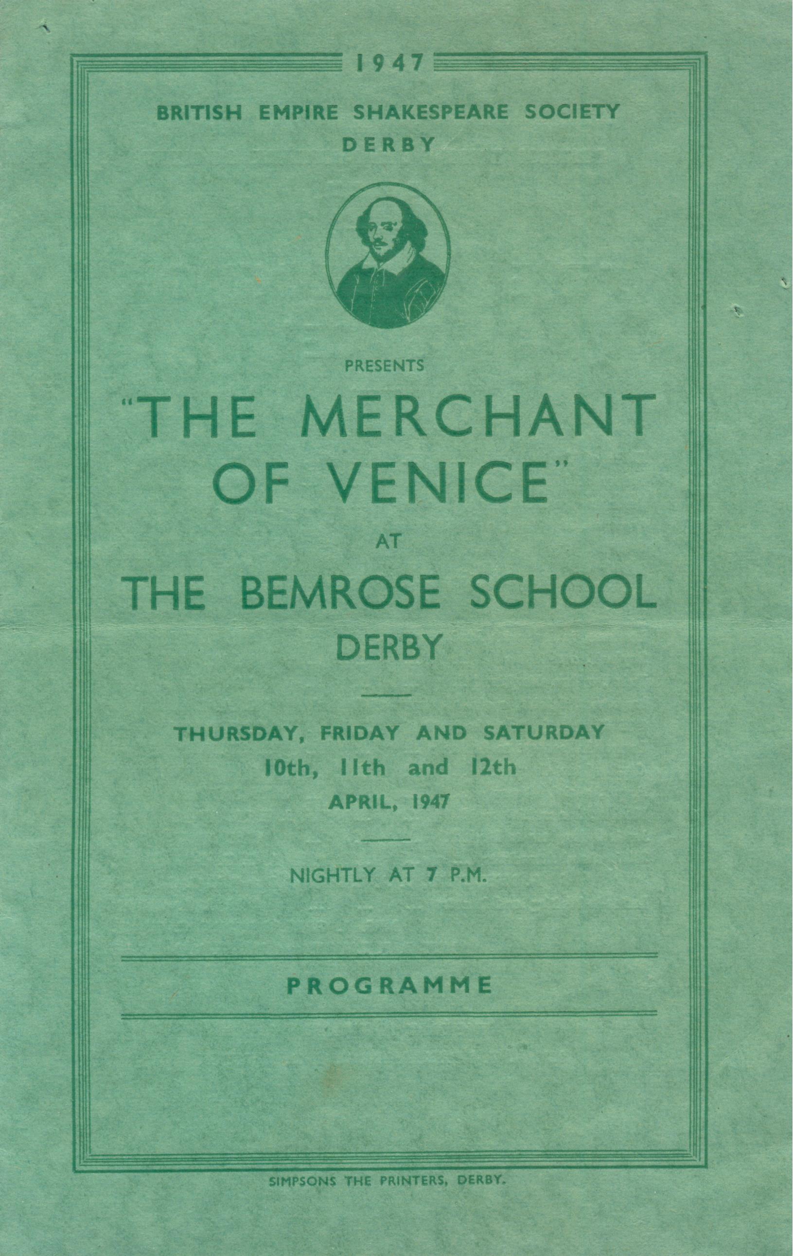 'The Merchant Of Venice' 1947