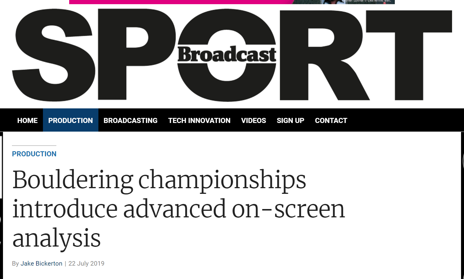 Broadcast Sport Feature Our Event Intelligence System