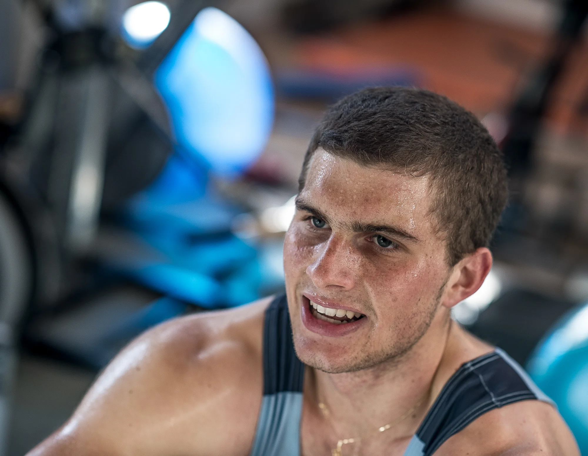 auch Ergometer- und Kraftraumtraining gehört im Winterhalbjahr dazu