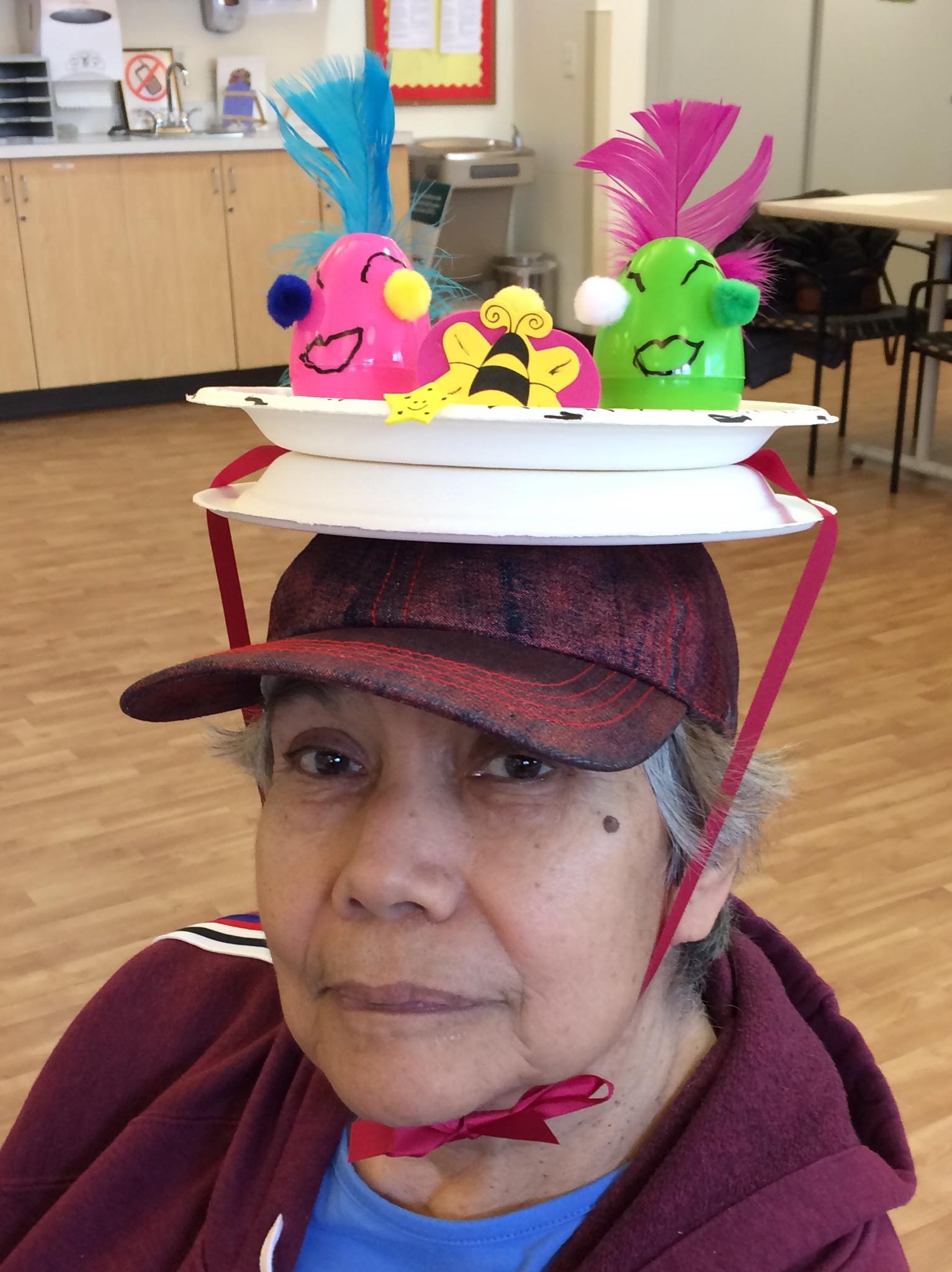 Woman with Easter hat