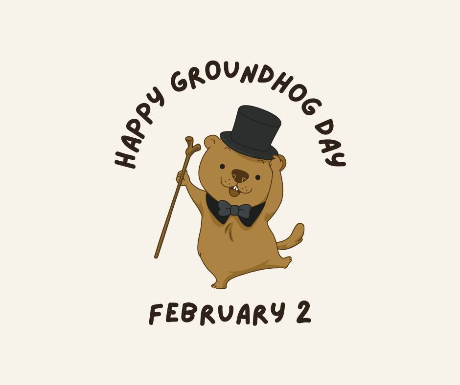 Is spring going to come early this year? Let's wait and see. Happy #GroundhogDay!