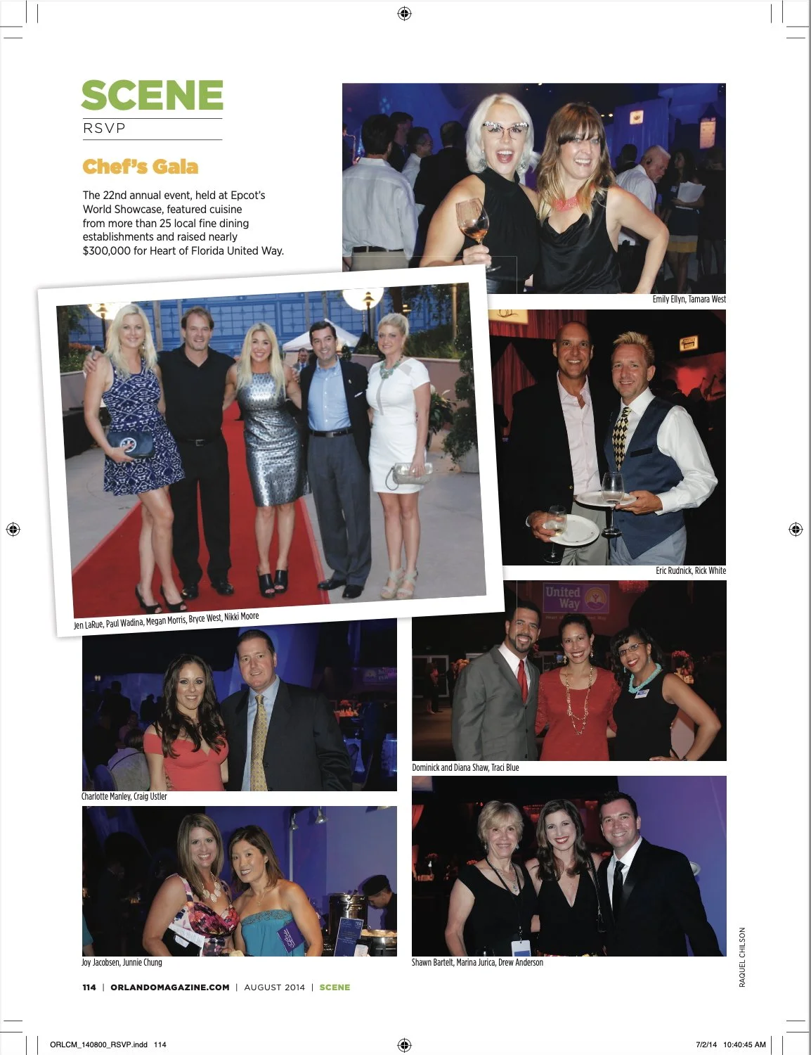 Orlando Magazine August 2014 - Scene Section - All Photos