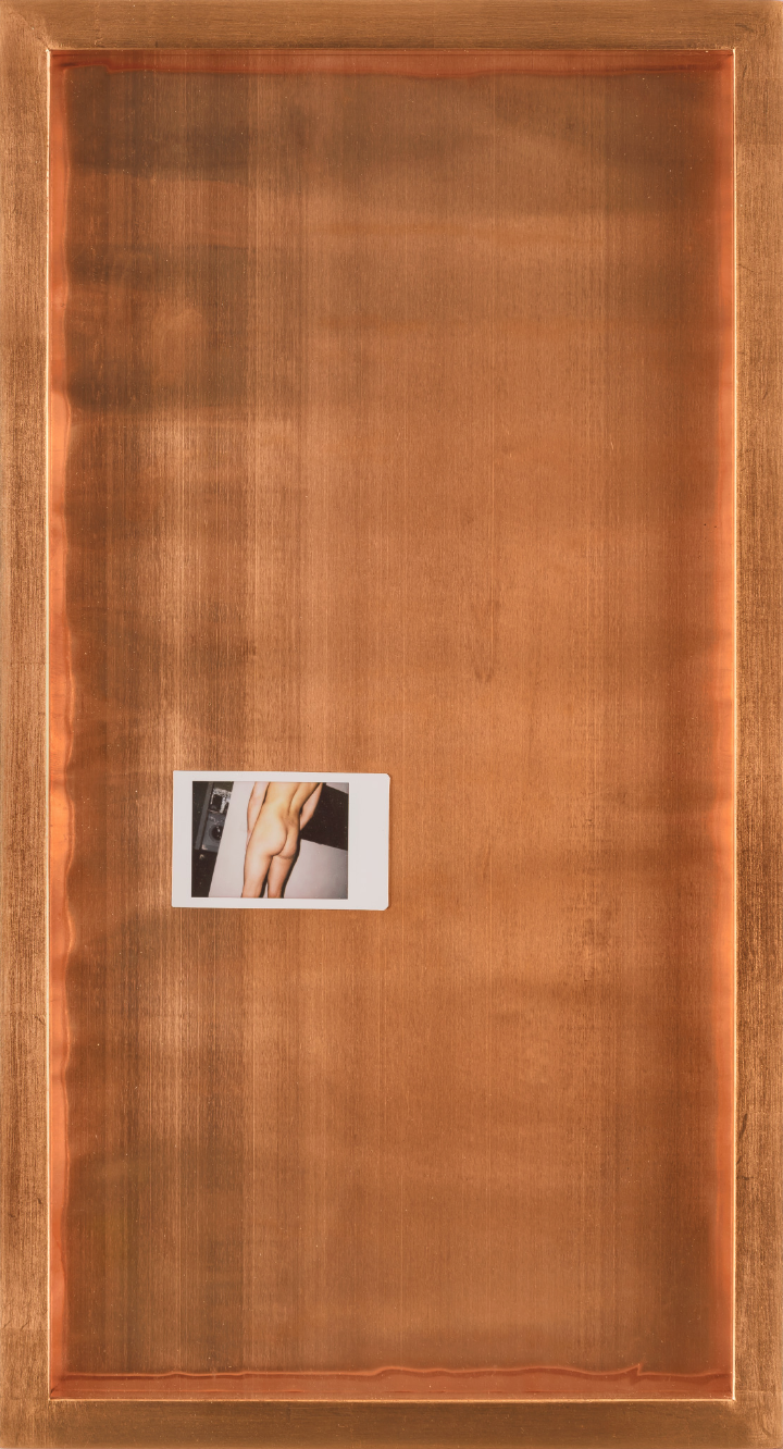 Bronimir, polaroid on copper plate, 56,5 x 30,5 cm, 2016. Private collection
