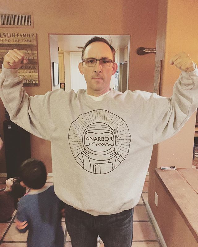 Dads like anarbor merch too. Who's sporting their merch for the holidays!? #dads #holidays #momsarecooltoo