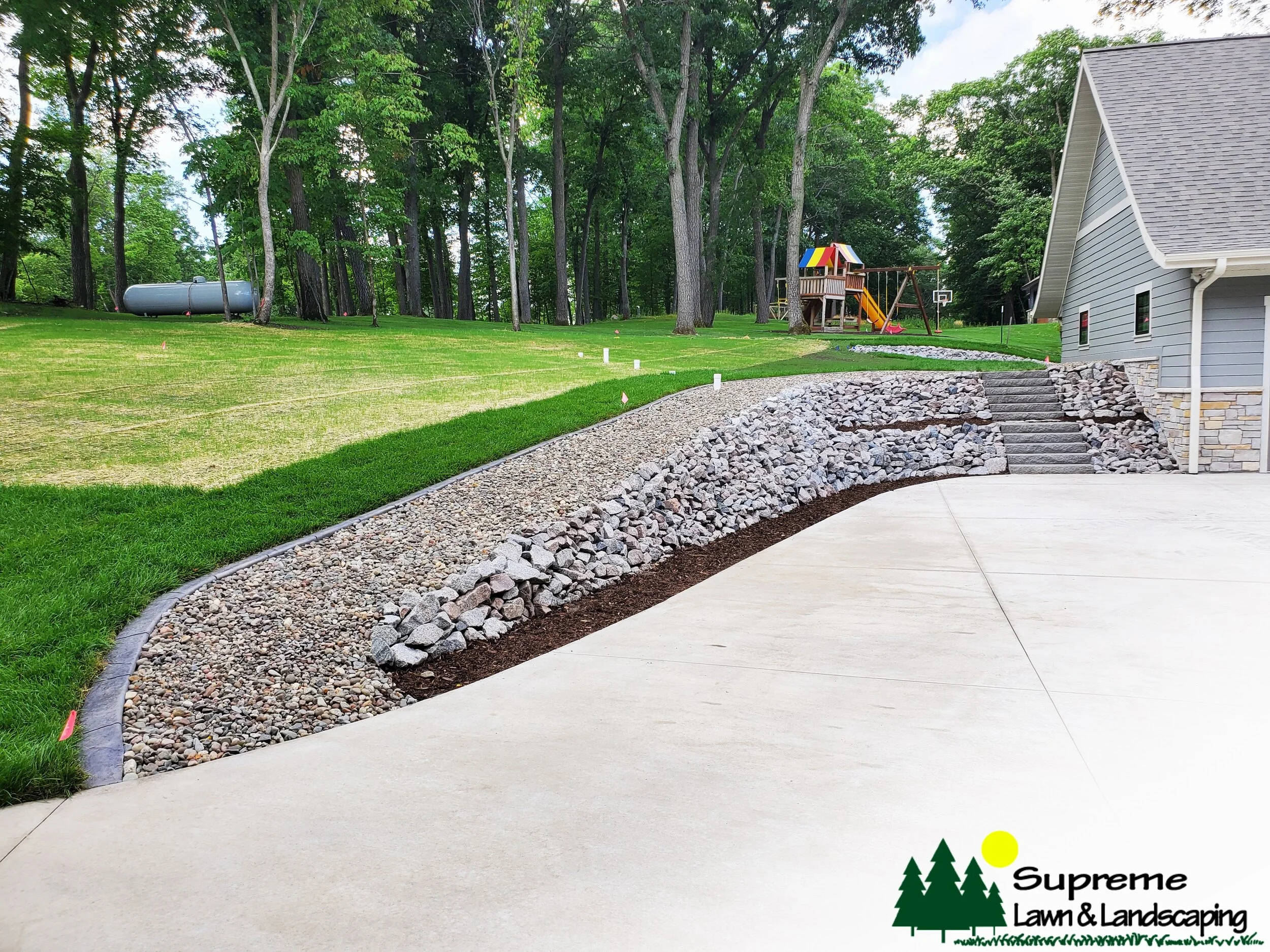 Rip Rap Rock Landscaping & Installation in Minnesota — Supreme Lawn