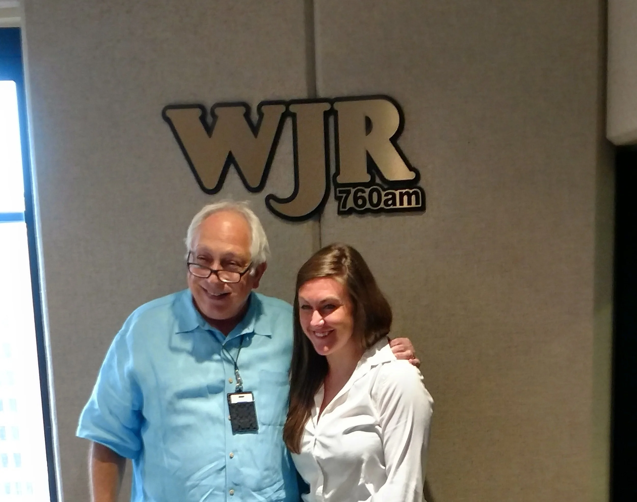 Alissa Novoselick with Paul W. Smith on WJR's Opportunity Detroit.