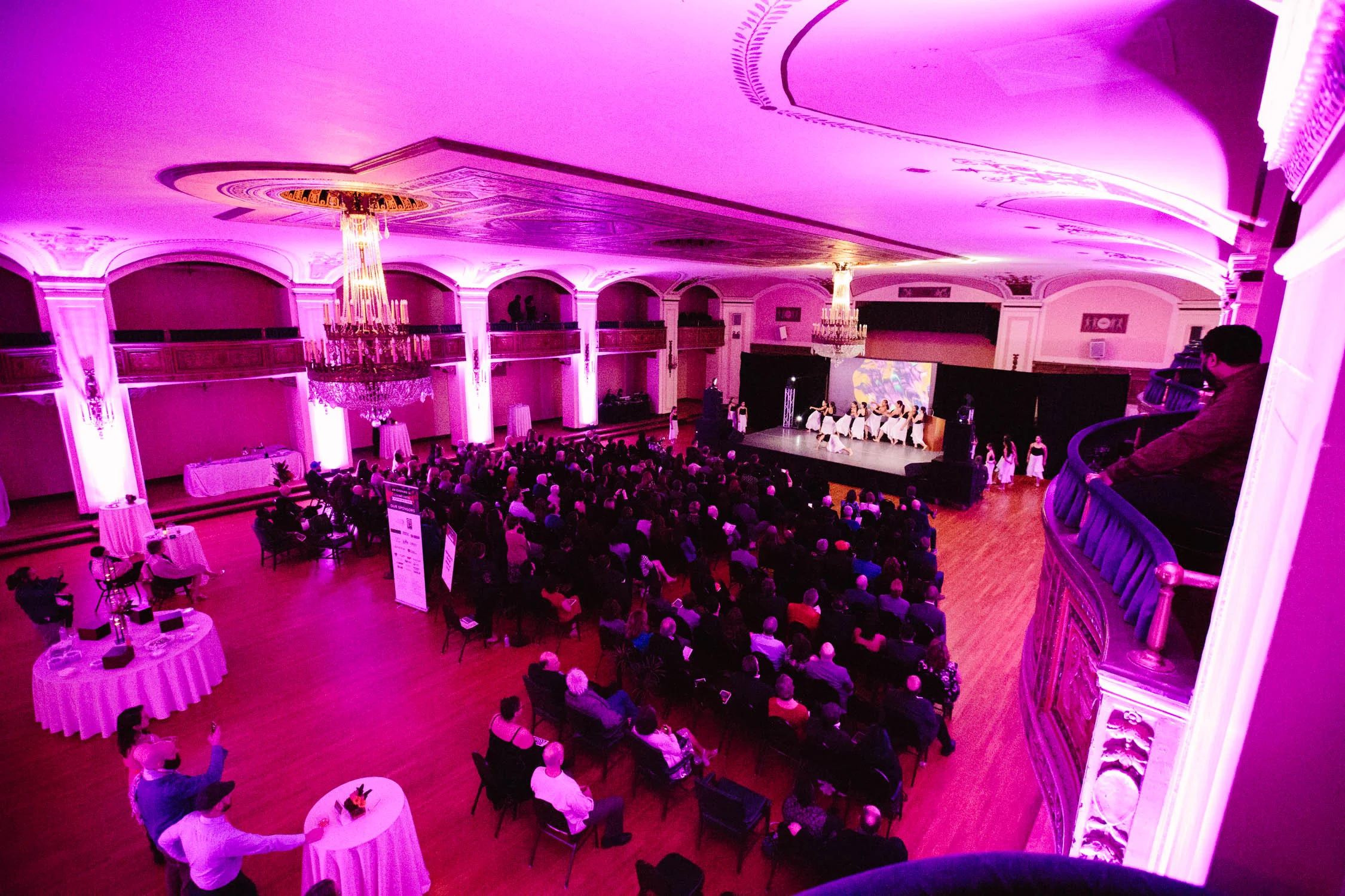 An Evening for Living Arts: Celebrating 20 Years held in the Crystal Ballroom at the historic Detroit Masonic Temple on April 11, 2019. All photos: Julianne Lindsay