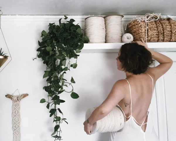 Grace in her studio