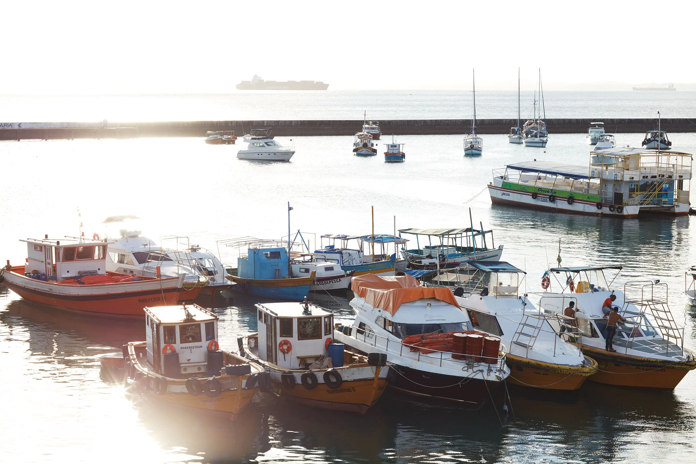 Sunset boats