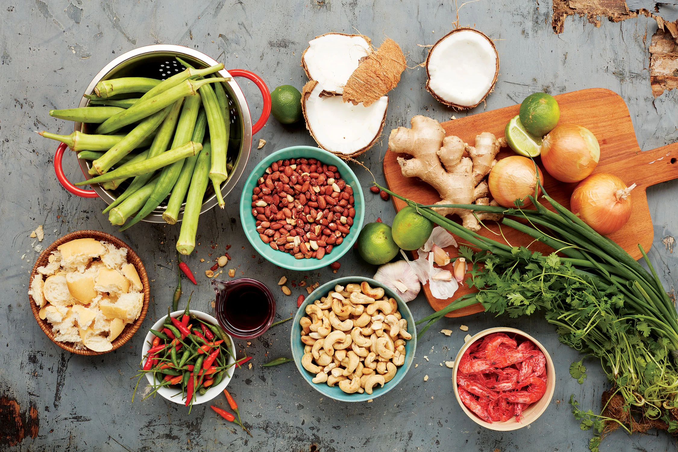 Caruru ingredients