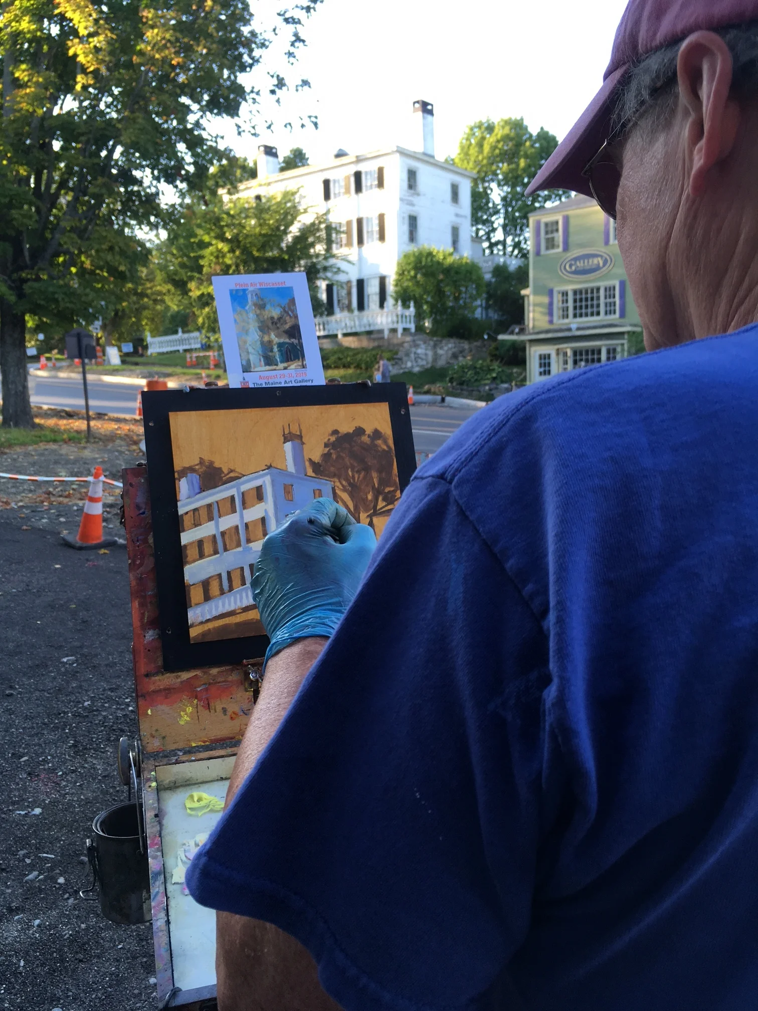 Artists Paint Live During Wiscasset Art Walk, August 29   