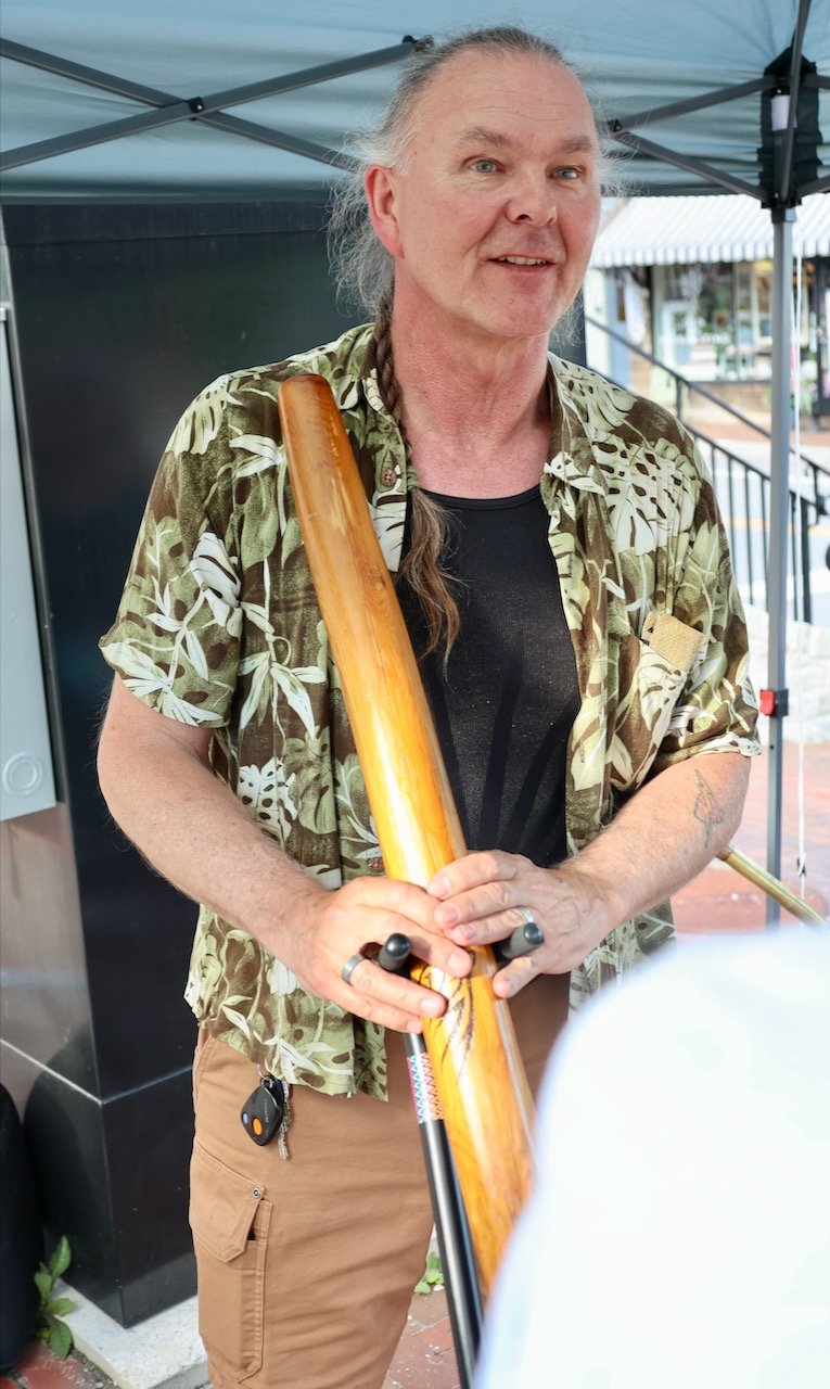 Forest Weston with didgeridoo.